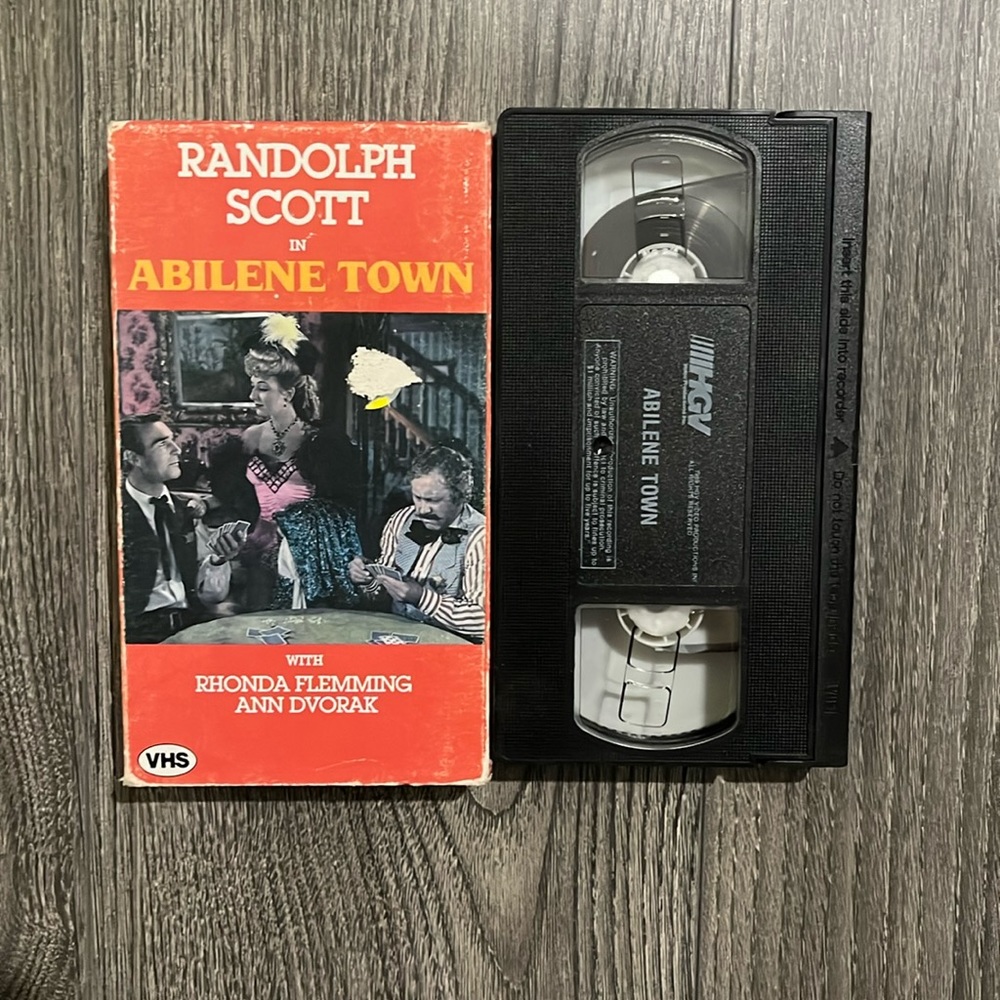 Randolph Scott in Abilene Town VHS movie